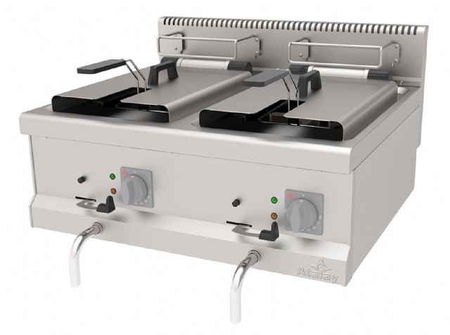 AEF-870 - Elektrikli Fritöz, Çift Hazneli - Set Üstü