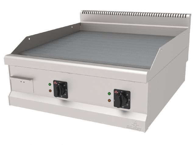 AEI-890/NDS - Elektrikli Pleyt Izgara, 1/2 Düz - 1/2 Nervürlü Yüzeyli - Set Üstü