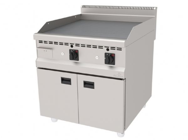 AGI-890 - Gazlı Pleyt Izgara, Düz Yüzeyli - Set Tipi