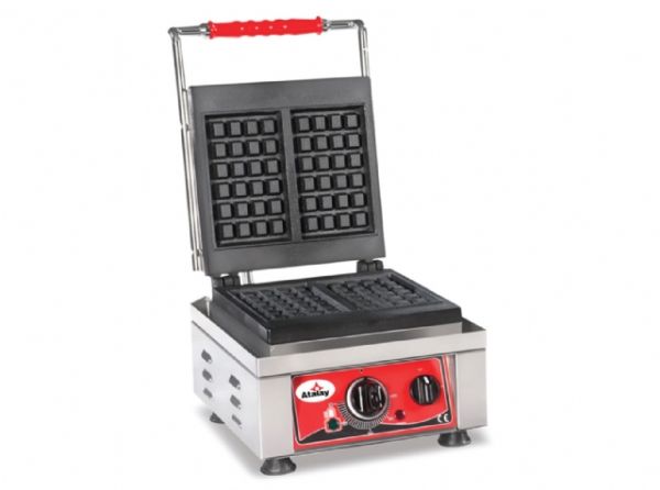 AWM-2401 - Elektrikli Waffle Makinesi - Kare Desenli, Tek Kapaklı