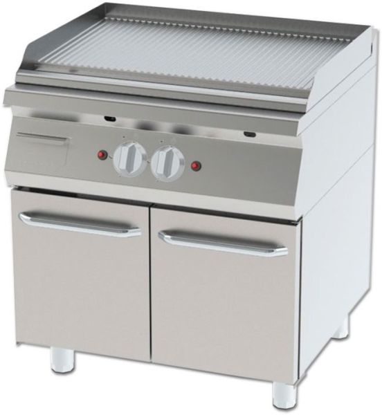 KGOID-8090 - Gazlı Pleyt Izgara, Nervürlü Yüzeyli - Set Tipi