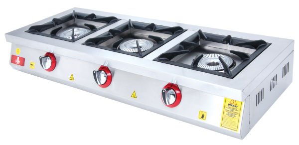 LOS-3 Model - Gazlı Set Üstü Ocak, 3 Gözlü