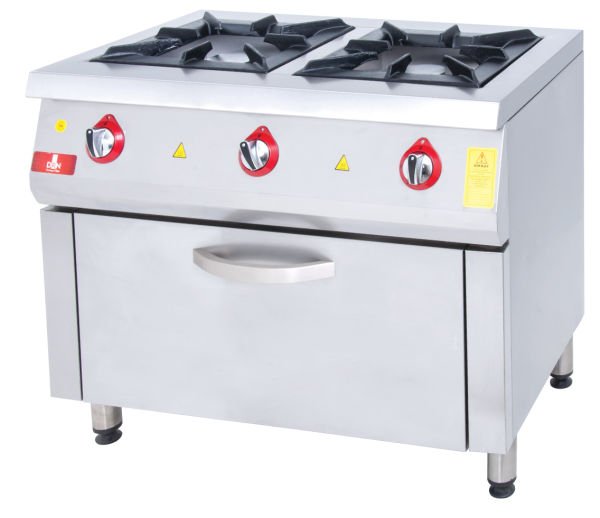 KU-1060 Model - Gazlı Set Tipi Ocak, 2 Gözlü, Fırınlı