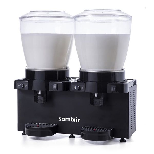 Panoramik 22 Twin Model - Kombinasyon Soğuk İçecek Dispenseri, Siyah Renk, 22 Lt Karıştırıcılı + 22 Lt Karıştırıcılı