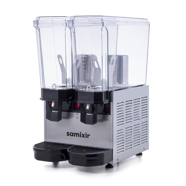 Klasik Twin Model - Kombinasyon Soğuk İçecek Dispenseri, Inox, 20 Lt Karıştırıcılı + 20 Lt Karıştırıcılı