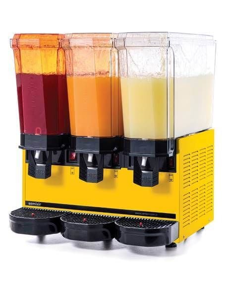 Klasik Triple Model - Kombinasyon Soğuk İçecek Dispenseri, Sarı Renk, 20 Lt Fıskiyeli + 20 Lt Fıskiyeli + 20 Lt Fıskiyeli